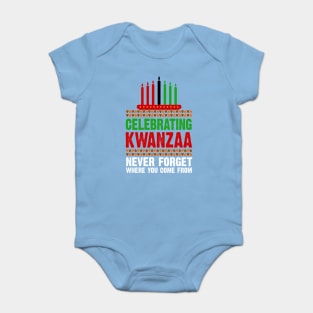 Celebrating Kwanzaa, Never Forget Baby Bodysuit